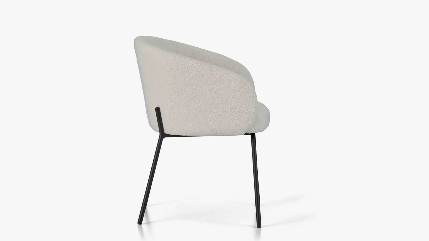 Eetkamerstoelen Met Armleuning-Montèl Tune Eetkamerstoel Ivory
