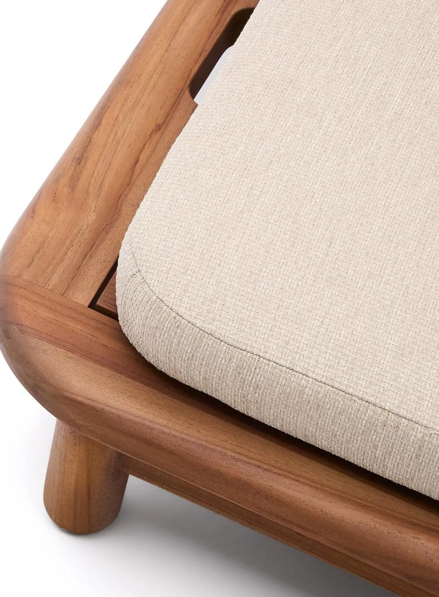 Tuinstoelen-Kave Home Turqueta 2-persoons Ligstoel Bruin, Beige