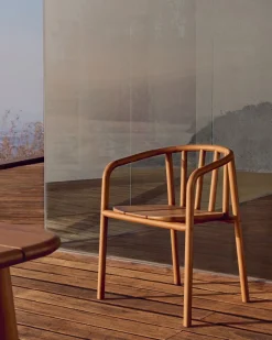 Tuinstoelen-Kave Home Turqueta Tuinstoel Naturel