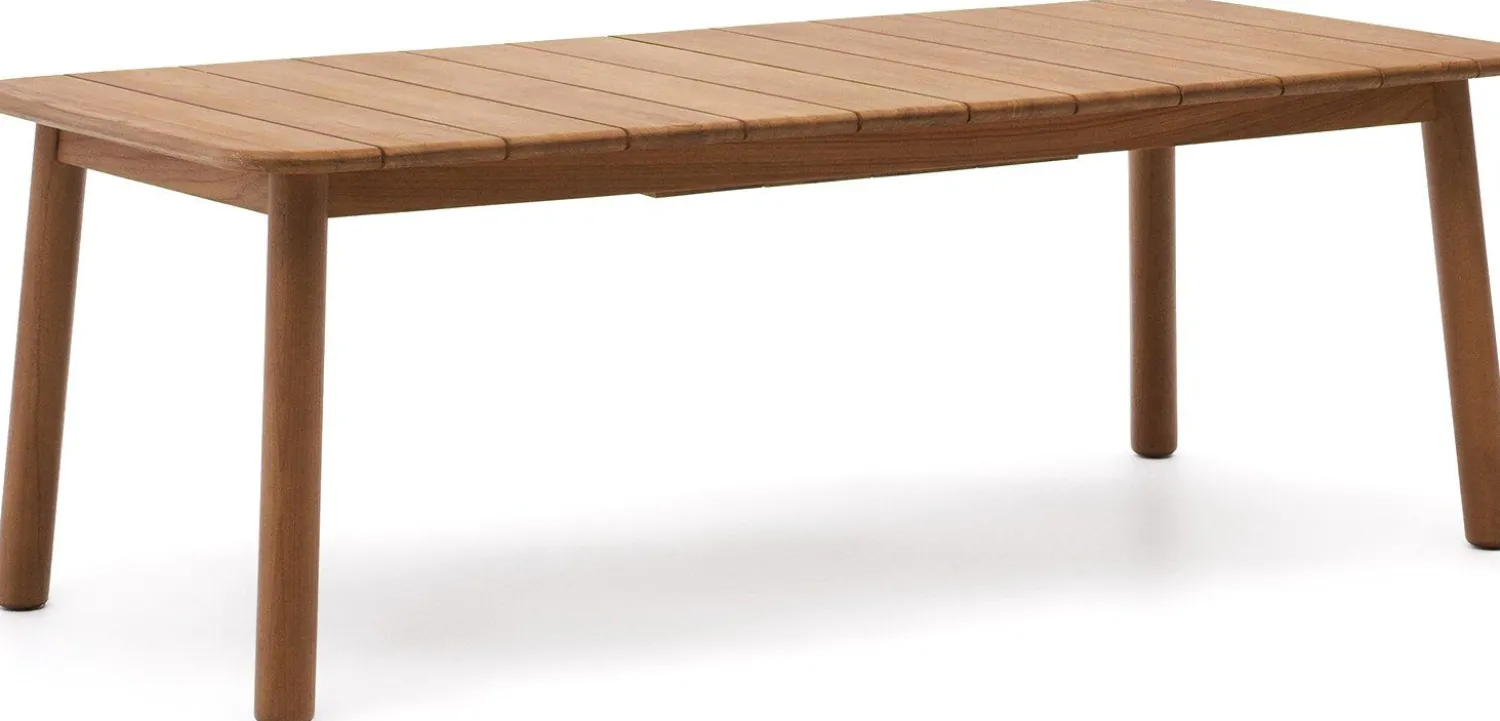 Tuintafels-Kave Home Turqueta Uitschuifbare Tuintafel Naturel