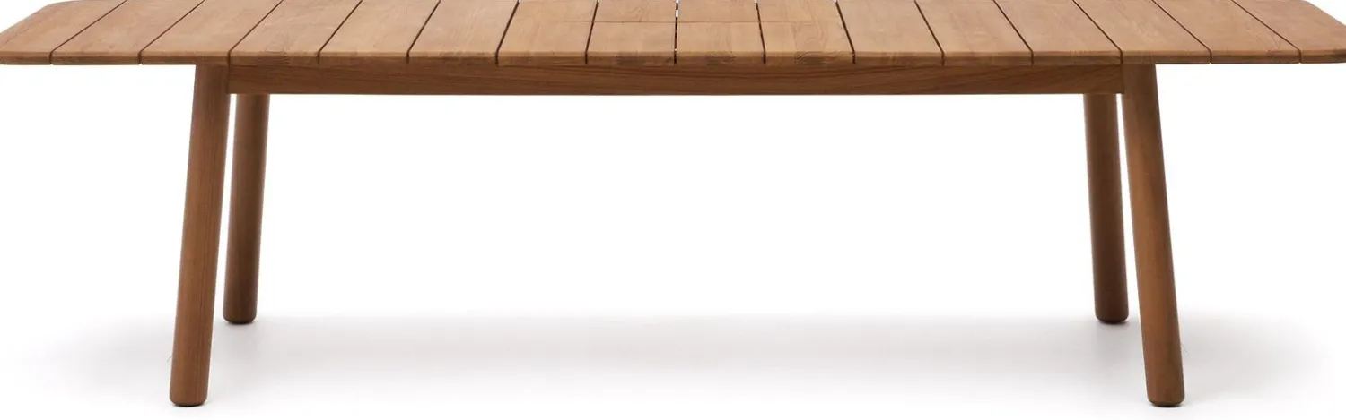 Tuintafels-Kave Home Turqueta Uitschuifbare Tuintafel Naturel