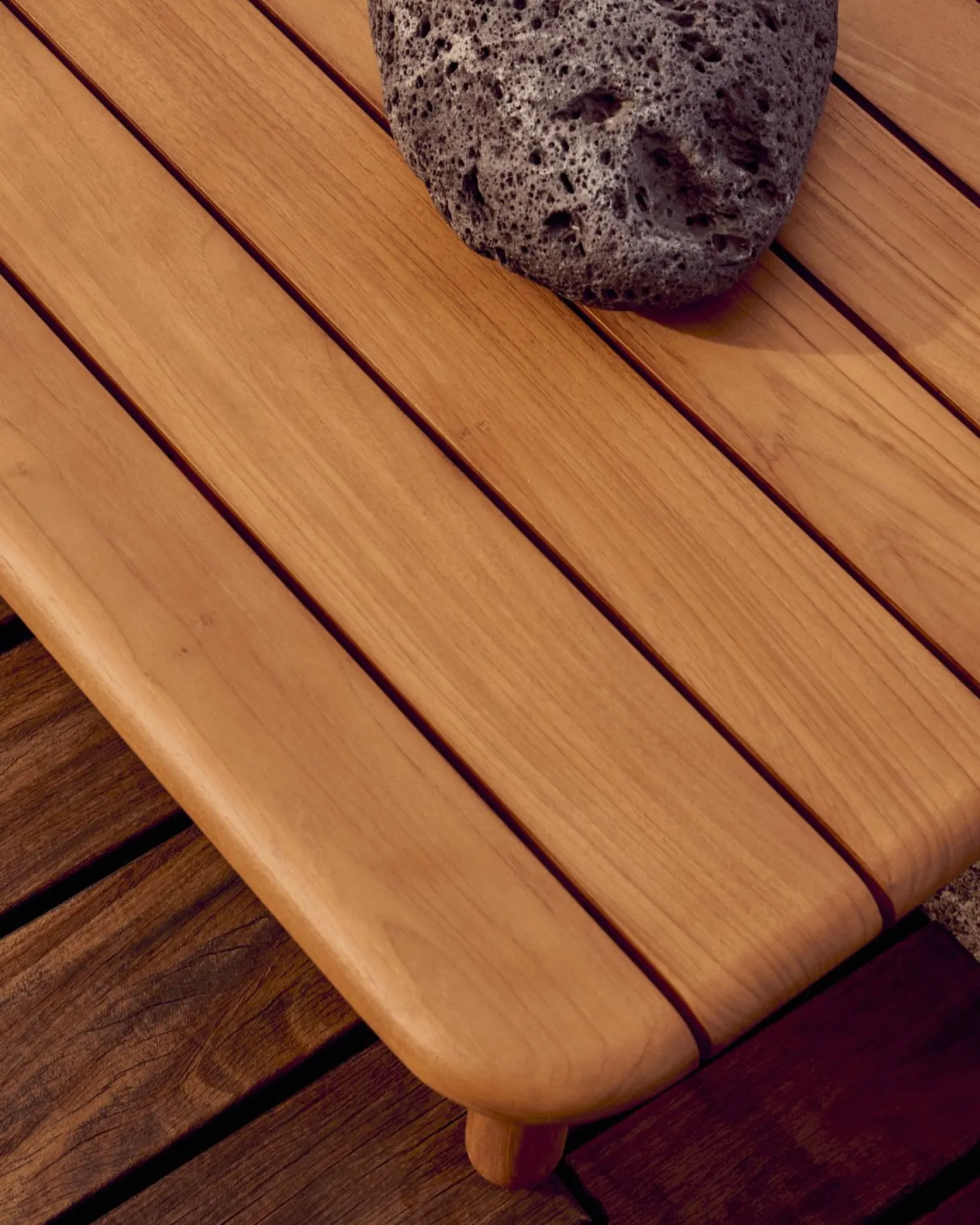 Houten Salontafels-Kave Home Turqueta Vierkante Salontafel Naturel