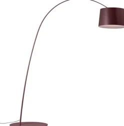 Design Vloerlampen|Vloerlampen-Foscarini Twiggy S Vloerlamp Burgundy