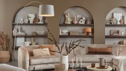 Design Vloerlampen|Vloerlampen-Foscarini Twiggy XL Vloerlamp Greige