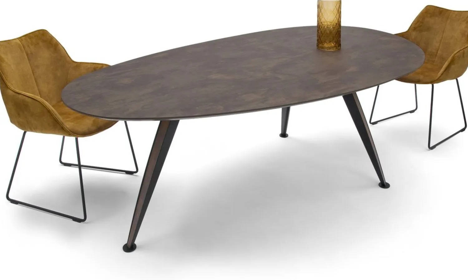 Organische Eettafels-Bree's New World Twinny Eettafel Zwart