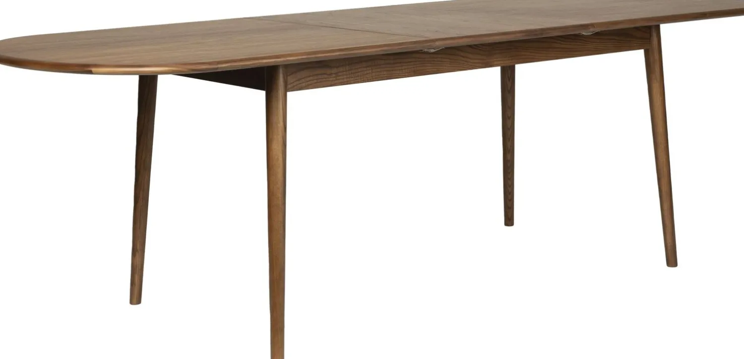 Houten Eettafels-Zuiver Twist Ovaal Eettafel Bruin