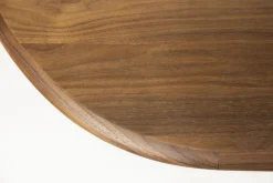 Houten Eettafels-Zuiver Twist Ovaal Eettafel Bruin