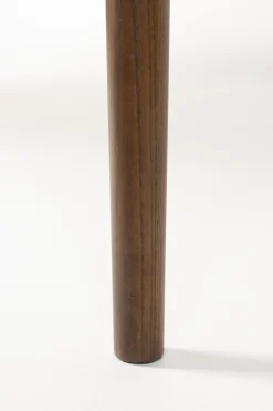 Houten Eettafels-Zuiver Twist Ovaal Eettafel Bruin