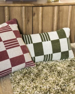 Sierkussens & Plaids-By Boo Twist Rechthoekig Kussen Green