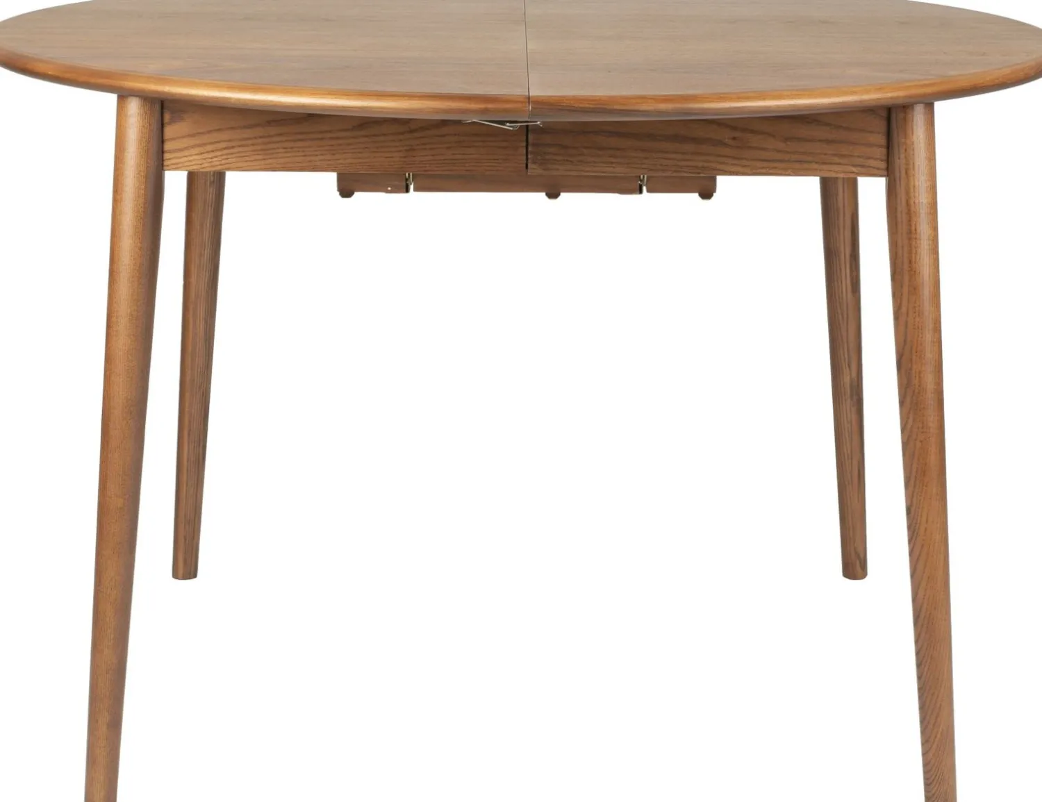 Houten Eettafels-Zuiver Twist Rond Eettafel Bruin