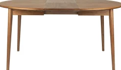 Houten Eettafels-Zuiver Twist Rond Eettafel Bruin