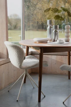 Houten Eettafels-Zuiver Twist Rond Eettafel Bruin