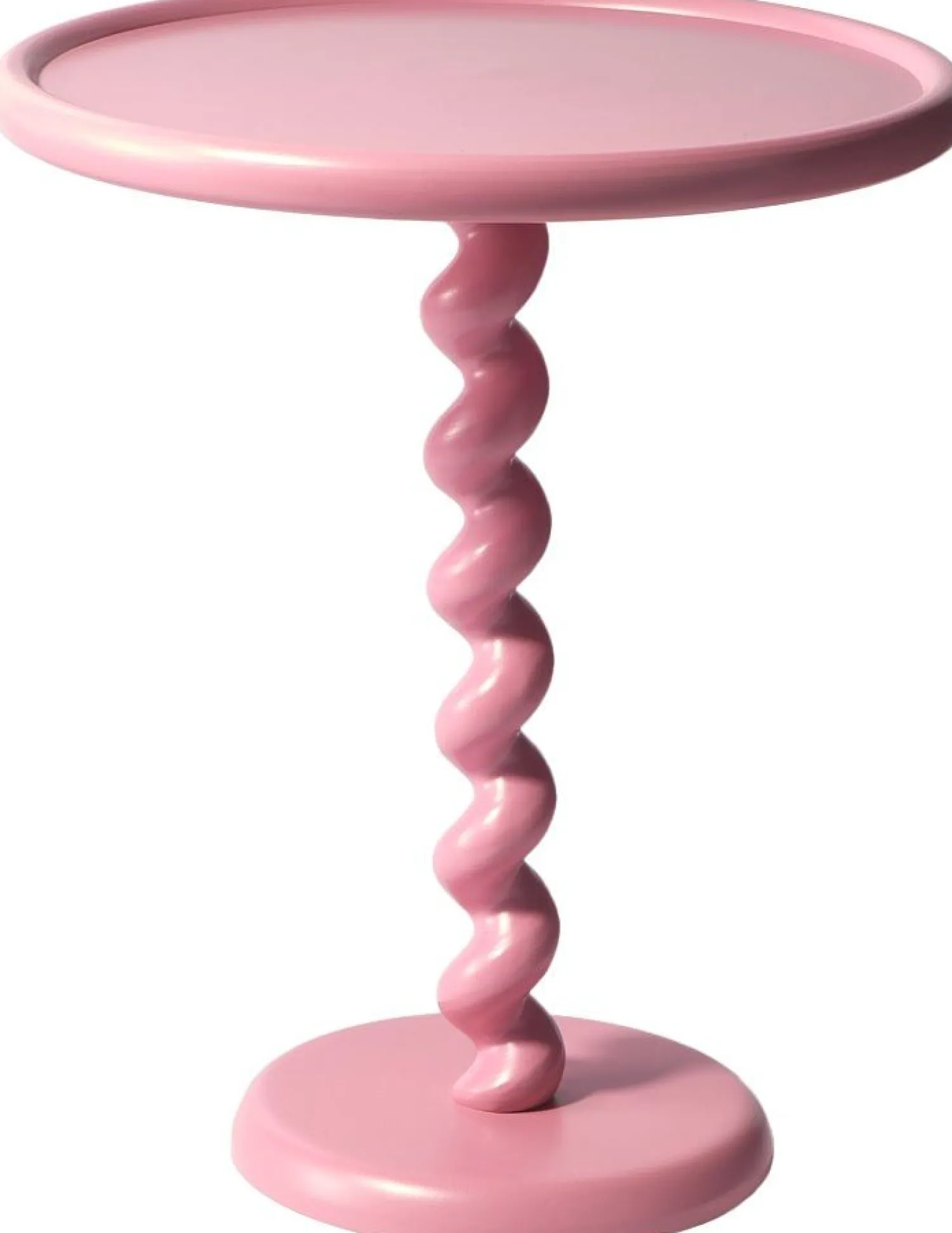 Ronde Bijzettafels-POLSPOTTEN Twister Bijzettafel Roze