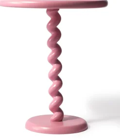 Ronde Bijzettafels-POLSPOTTEN Twister Bijzettafel Roze