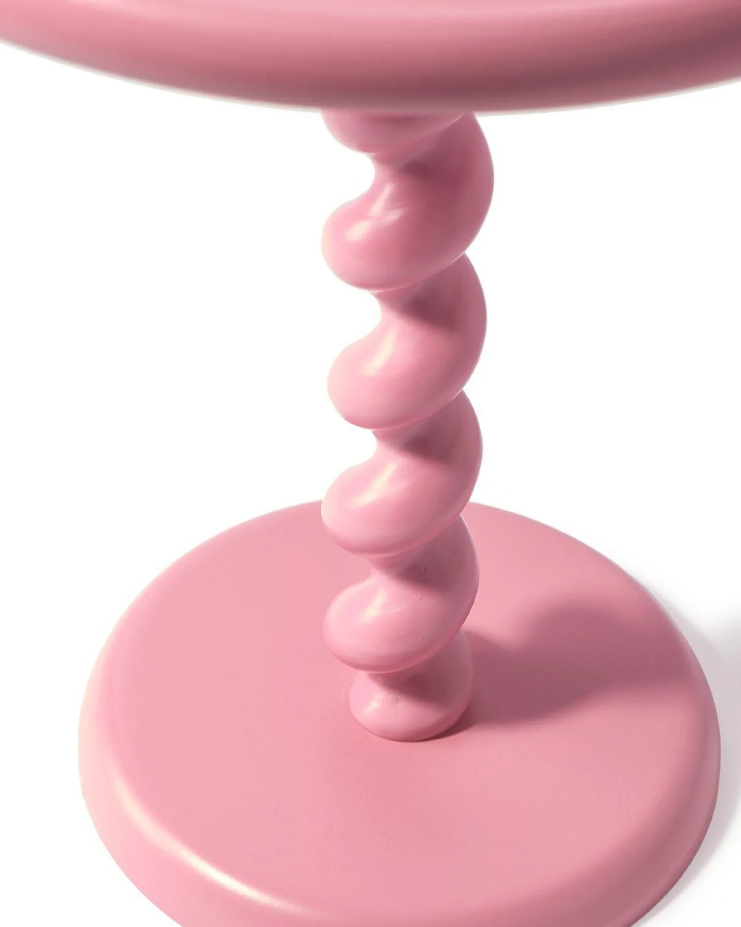 Ronde Bijzettafels-POLSPOTTEN Twister Bijzettafel Roze