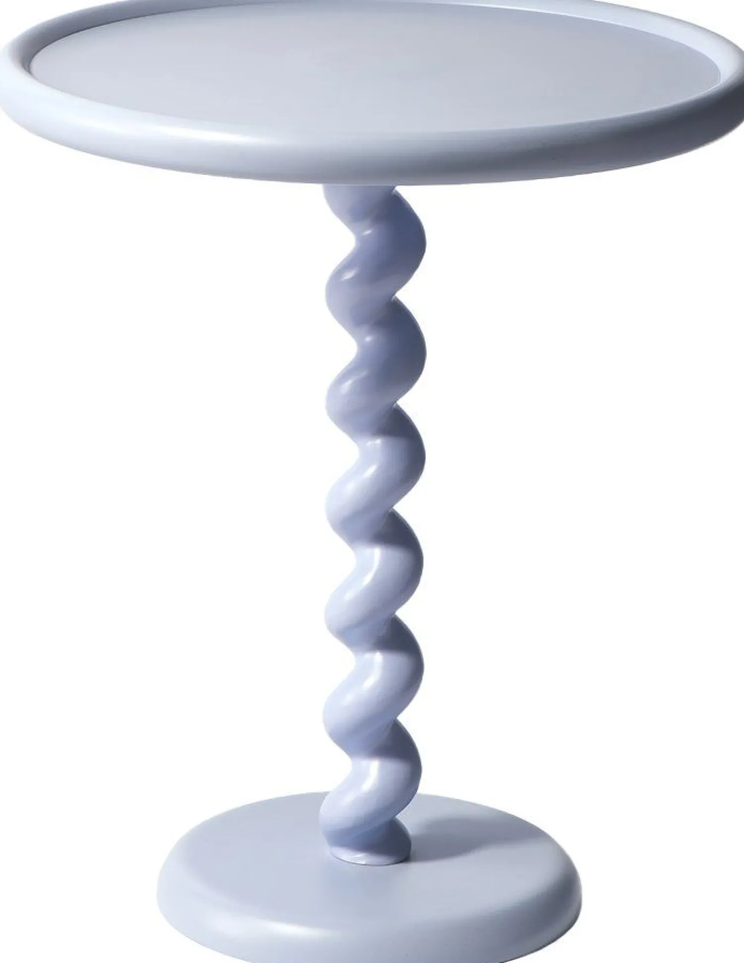 Ronde Bijzettafels-POLSPOTTEN Twister Bijzettafel Licht Blauw