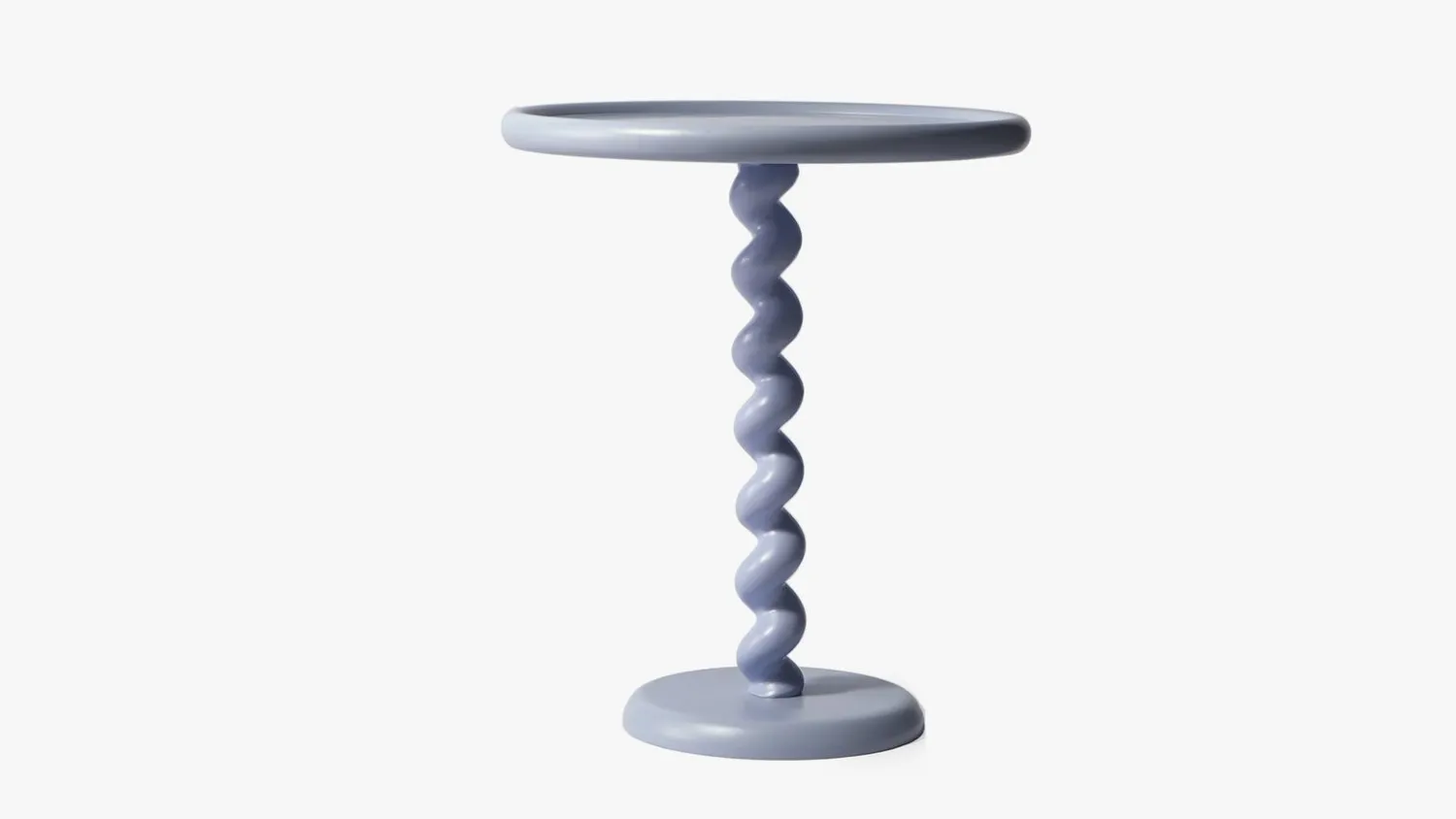 Ronde Bijzettafels-POLSPOTTEN Twister Bijzettafel Licht Blauw