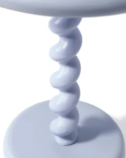 Ronde Bijzettafels-POLSPOTTEN Twister Bijzettafel Licht Blauw
