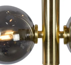 Glazen Hanglampen|Glazen Hanglampen-Lucide Tycho Hanglamp Goud