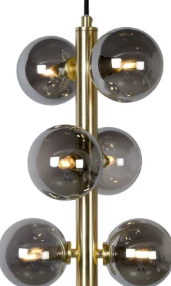 Glazen Hanglampen|Glazen Hanglampen-Lucide Tycho Hanglamp Goud