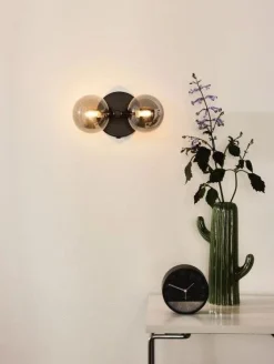Wandlampen|Wandlampen-Lucide Tycho Wandlamp Zwart