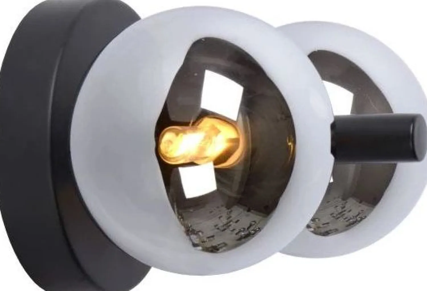 Wandlampen|Wandlampen-Lucide Tycho Wandlamp Zwart