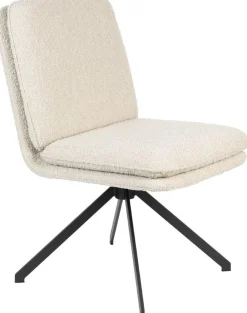 Draaibare Eetkamerstoelen|Eetkamerstoelen Zonder Armleuning-Zuiver Tyler (set van 2) Eetkamerstoel Wit