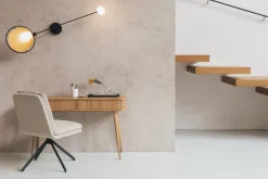 Draaibare Eetkamerstoelen|Eetkamerstoelen Zonder Armleuning-Zuiver Tyler (set van 2) Eetkamerstoel Wit
