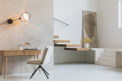 Draaibare Eetkamerstoelen|Eetkamerstoelen Zonder Armleuning-Zuiver Tyler (set van 2) Eetkamerstoel Wit