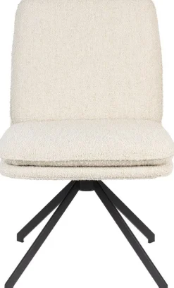 Draaibare Eetkamerstoelen|Eetkamerstoelen Zonder Armleuning-Zuiver Tyler (set van 2) Eetkamerstoel Wit