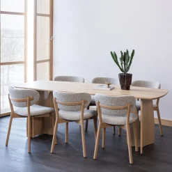 Eetkamerstoelen Zonder Armleuning-WOOOD Udar Eetkamerstoel Natural