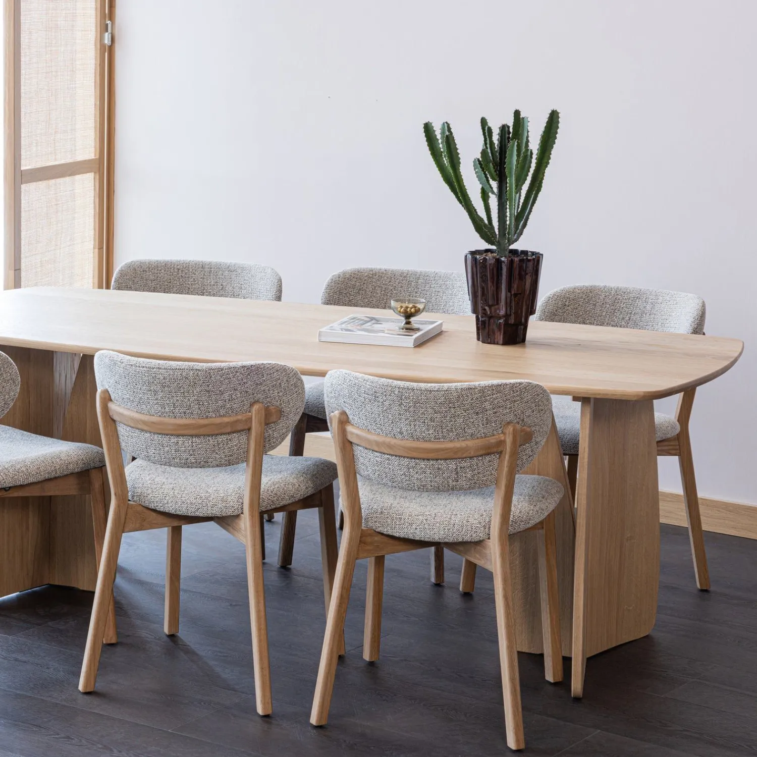 Eetkamerstoelen Zonder Armleuning-WOOOD Udar Eetkamerstoel Natural