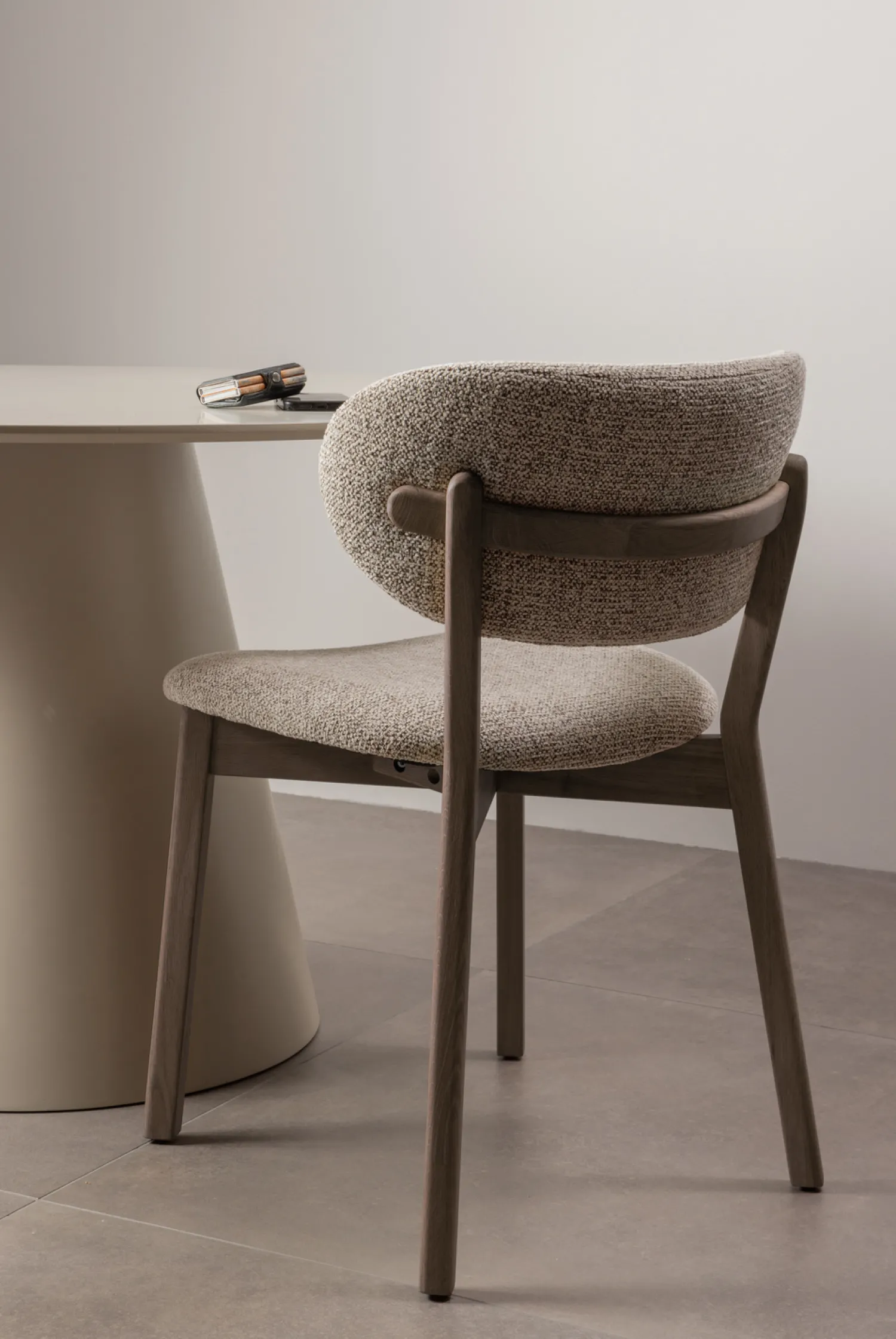 Eetkamerstoelen Zonder Armleuning-WOOOD Udar Eetkamerstoel Dark Brown