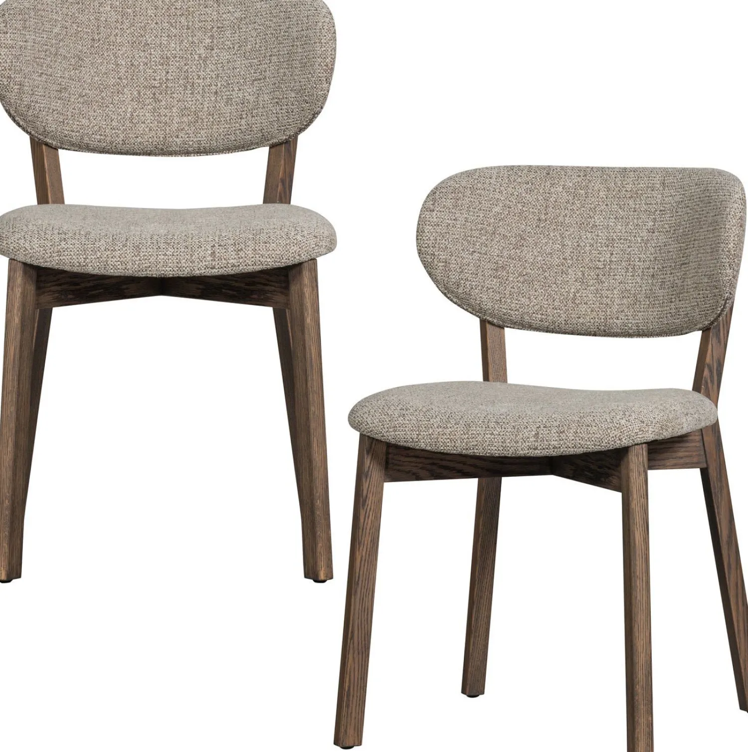 Eetkamerstoelen Zonder Armleuning-WOOOD Udar Eetkamerstoel Dark Brown