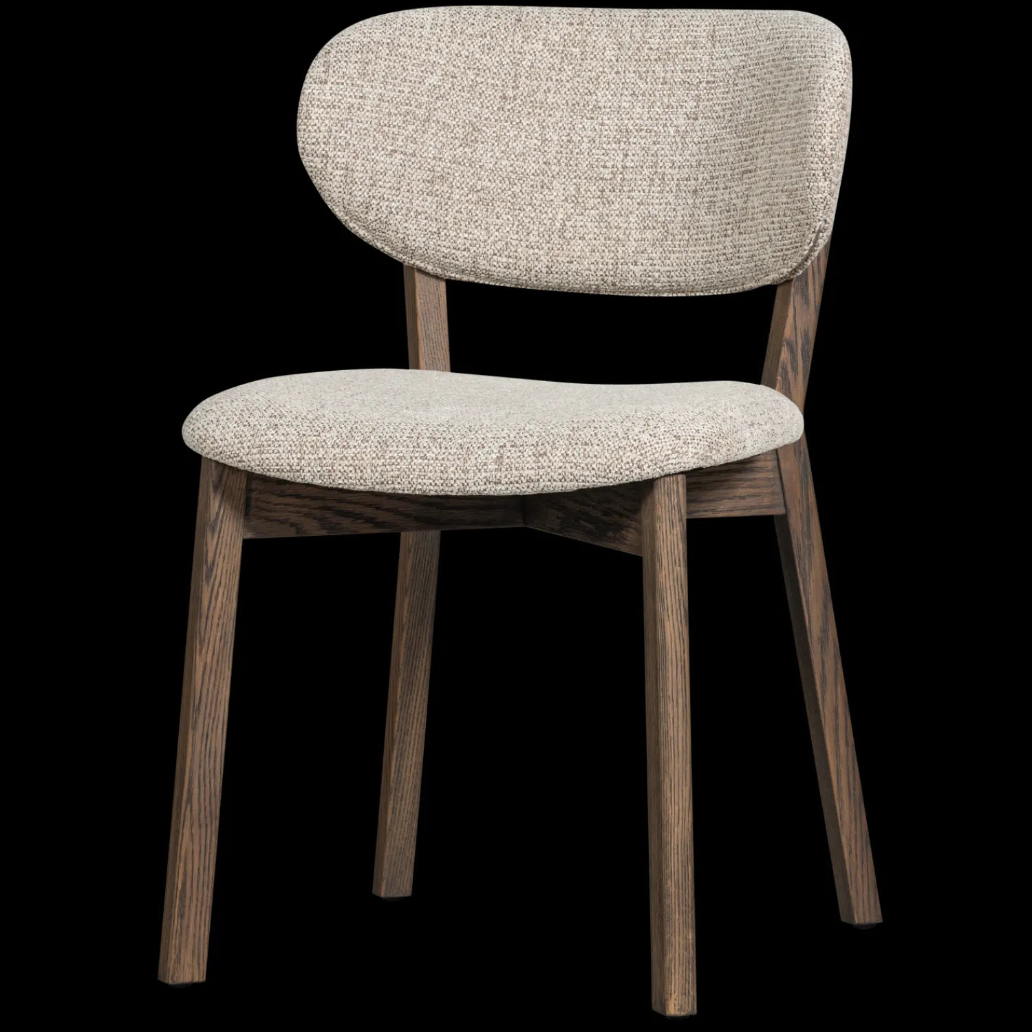 Eetkamerstoelen Zonder Armleuning-WOOOD Udar Eetkamerstoel Dark Brown