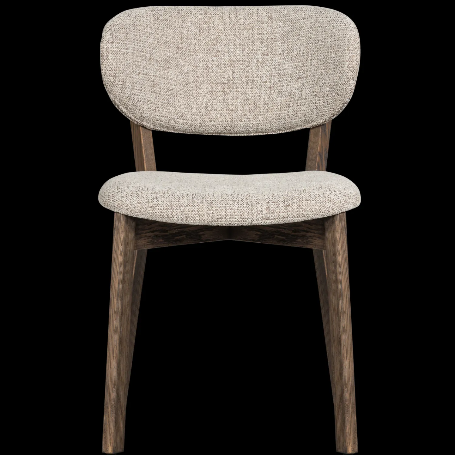 Eetkamerstoelen Zonder Armleuning-WOOOD Udar Eetkamerstoel Dark Brown