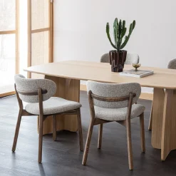 Eetkamerstoelen Zonder Armleuning-WOOOD Udar Eetkamerstoel Dark Brown