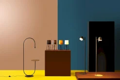 Design Vloerlampen|Vloerlampen-Pode Uturn Vloerlamp CHARCOAL