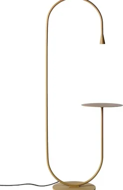 Design Vloerlampen|Vloerlampen-Pode Uturn Vloerlamp Goud