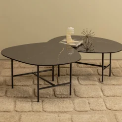 Organische Salontafels-WOOOD Vajen Salontafel Black