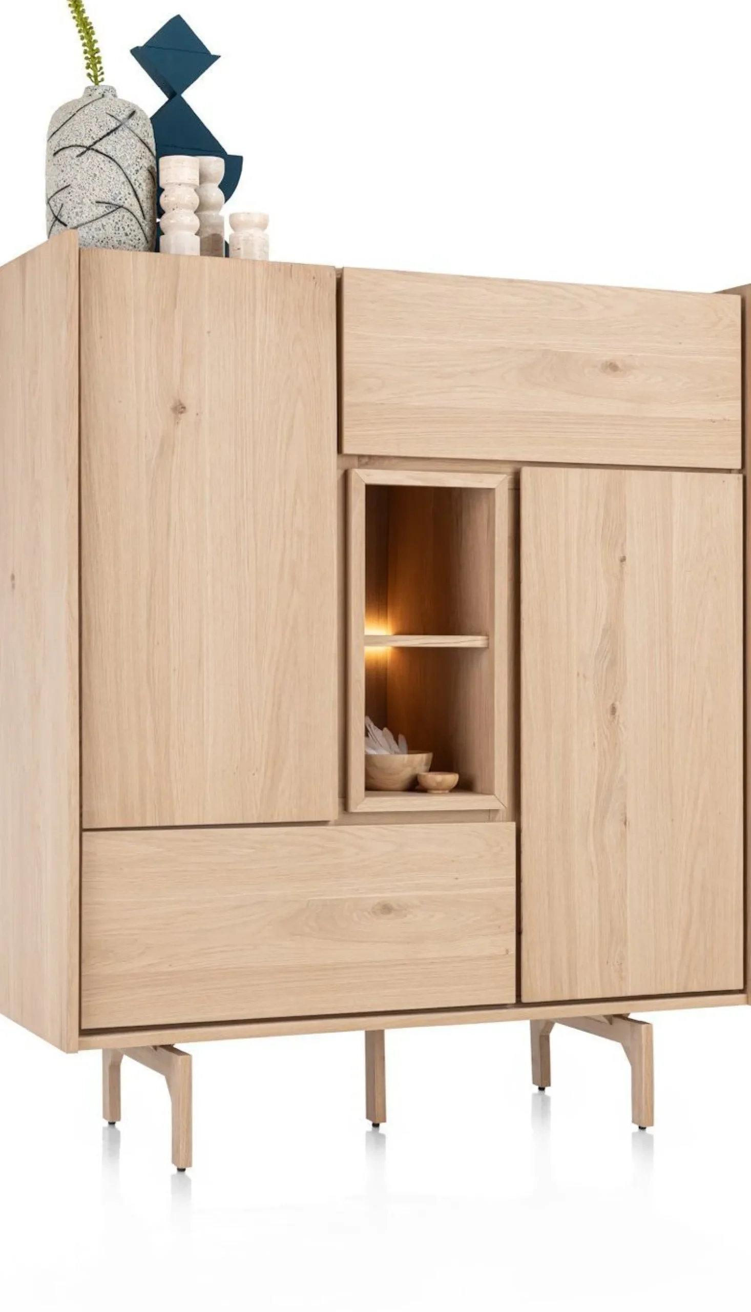 Dressoirs-XOOON Valgard Highboard Natural Sand