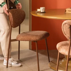 Eetkamerstoelen Zonder Armleuning-WOOOD Valor Eetkamerstoel Brown
