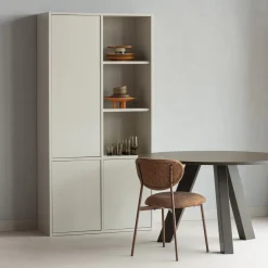 Eetkamerstoelen Zonder Armleuning-WOOOD Valor Eetkamerstoel Brown