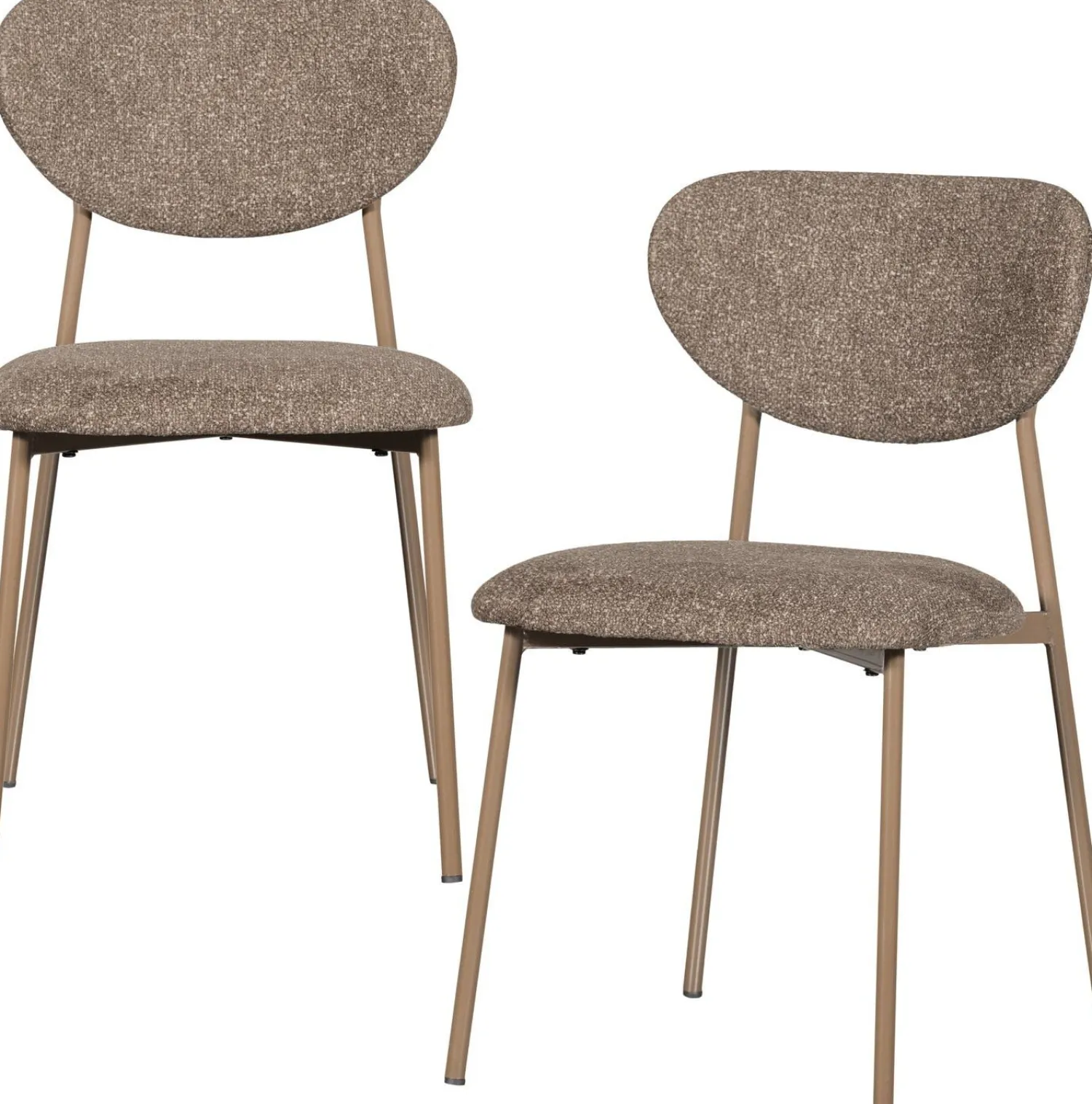 Eetkamerstoelen Zonder Armleuning-WOOOD Valor Eetkamerstoel Sand