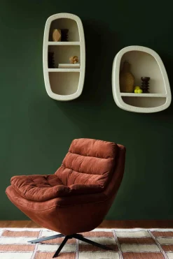 Opbergkasten|Opbergkasten-Dutchbone Veda Wandkast Beige