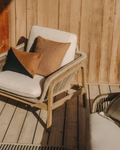 Loungesets-Kave Home Vellana Outdoor Loungeset Bruin, Grijs