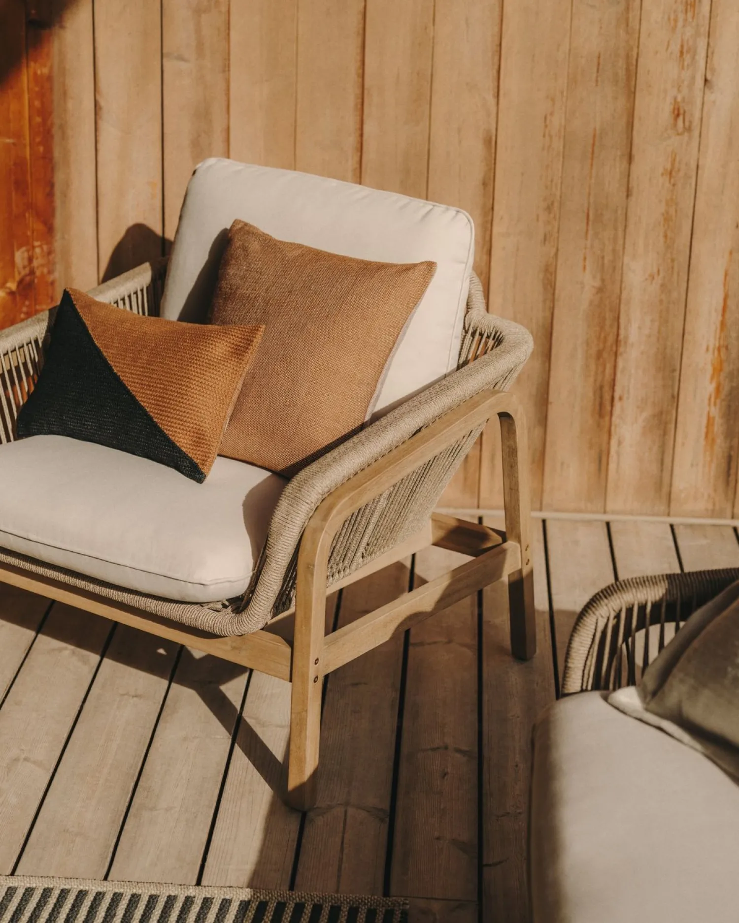 Loungesets-Kave Home Vellana Outdoor Loungeset Bruin, Grijs