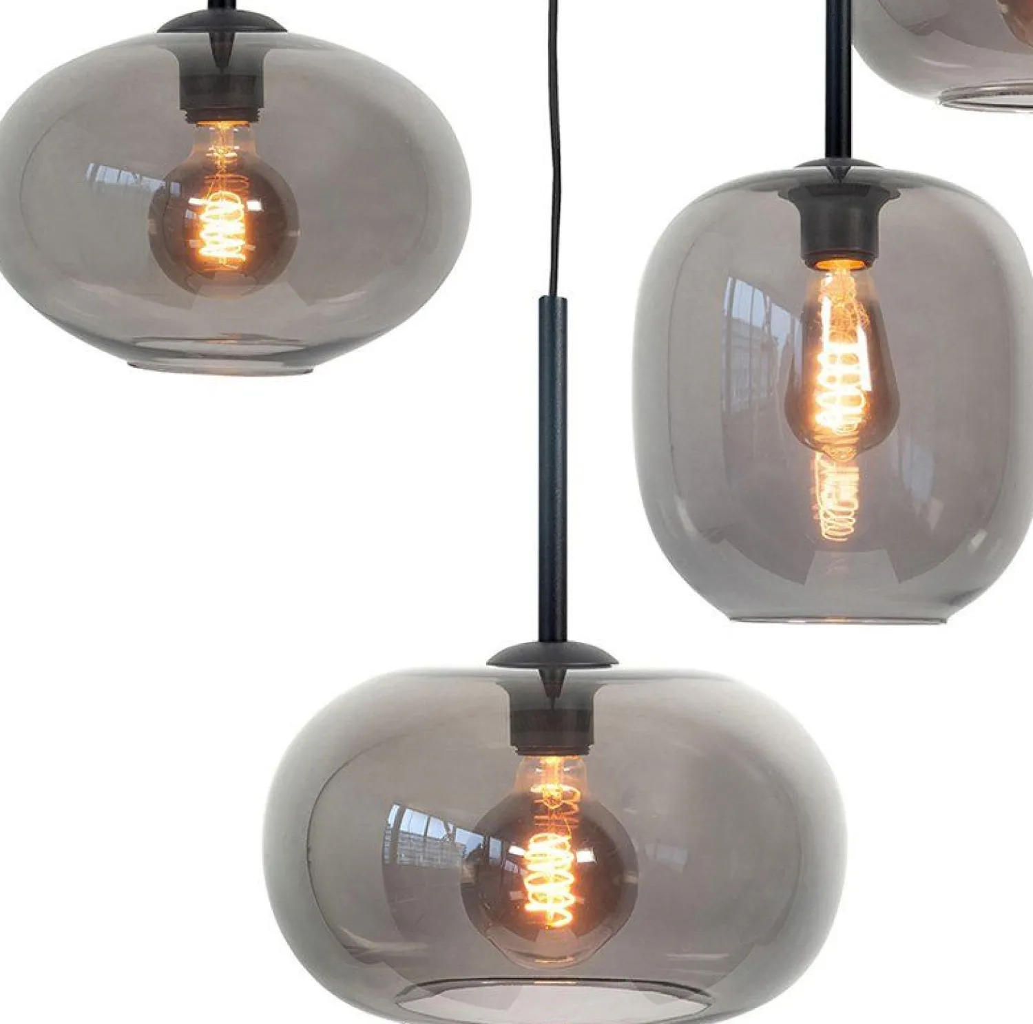 Moderne Hanglampen|Moderne Hanglampen-Feelings Wonen Venice Hanglamp Smoke