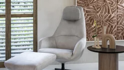Draaifauteuils-XOOON Vernon Draaifauteuil Grijs