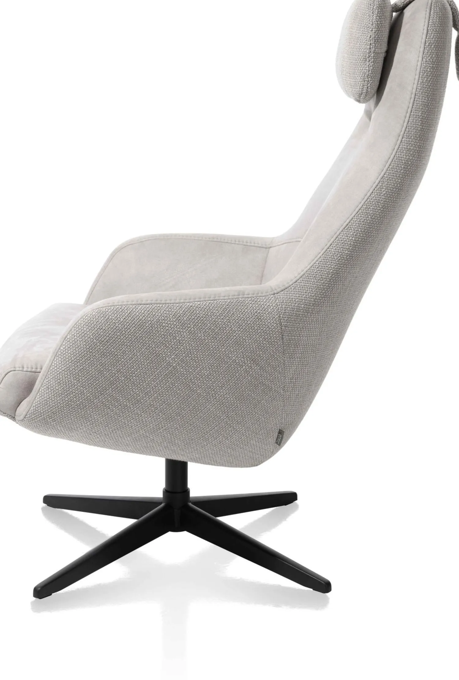 Draaifauteuils-XOOON Vernon Draaifauteuil Grijs